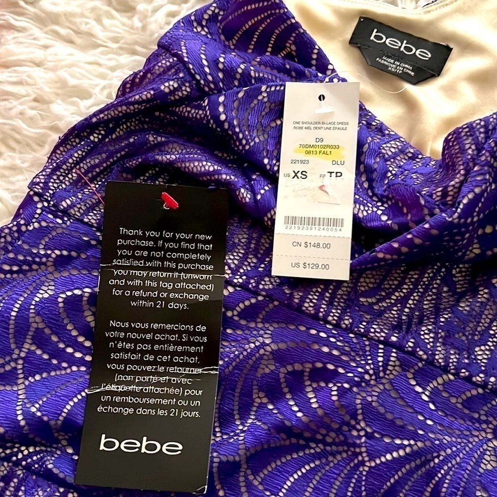 Bebe One Shoulder Mini Dress! Tags Attached! Valentines Day!π - Picture 11 of 16